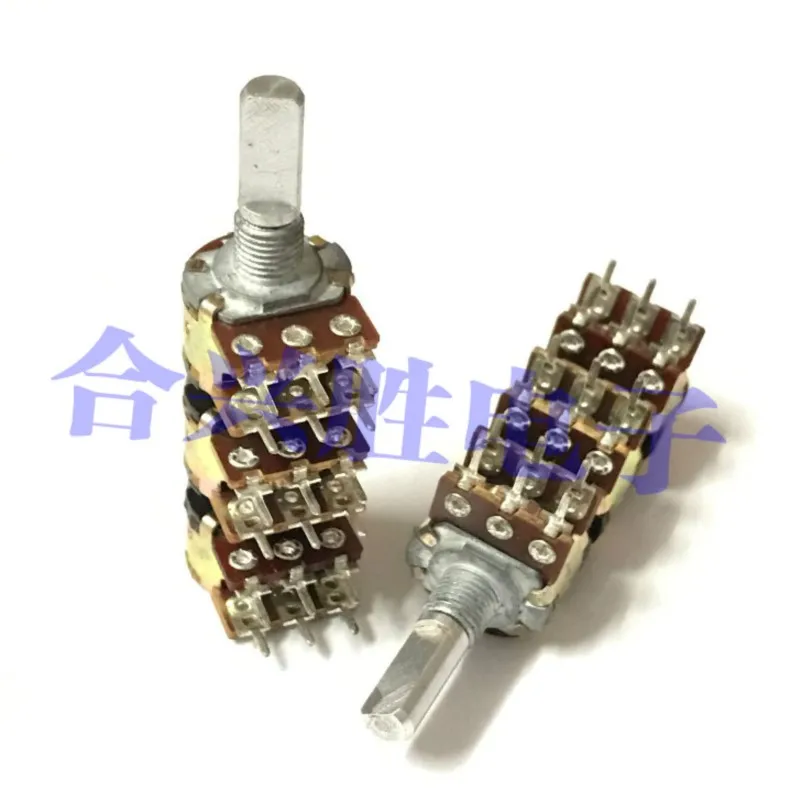 1 Piece 148 Type 6 Link Potentiometer B50K Power Amplifier Audio 6 Channel Volume Potentiometer Shaft Length 20MM