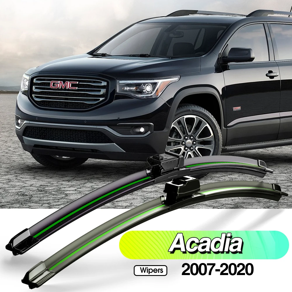 

For GMC Acadia 2007-2020 2pcs Front Windshield Wiper Blades Windscreen Window Accessories 2008 2009 2013 2015 2016 2018 2019