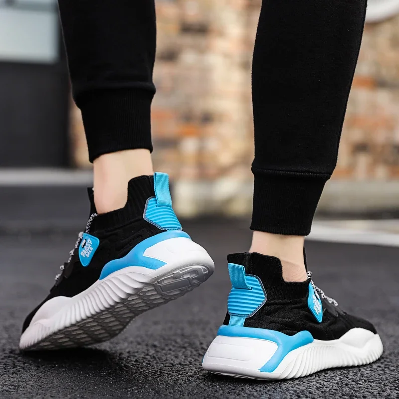 Men's Sports Shoes Lightweight Male Sneakers Breathable Running Shoes Anti-Slip Wearable Flat Athletic Fashion Zapatillas 2023