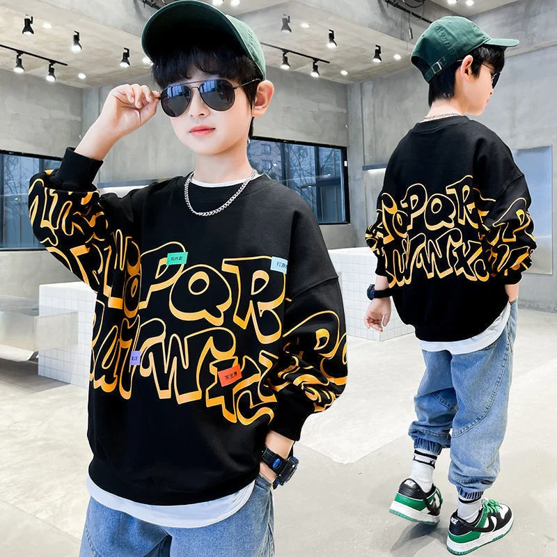 

Boys Hoodies Sweatshirts Jacket Overcoat 2022 Beauty Spring Autumn Top Thicken Pullover Tops Cotton Toddler Pullover Baby's Kids