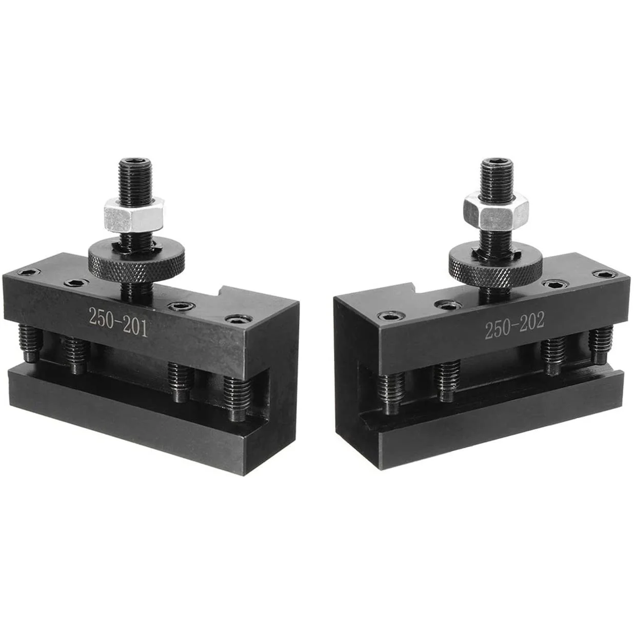 A93Z 2Pcs Quick Change CNC Lathe Tool Post Turning Facing Holder Holder for Lathes Tools-250-201 & 250-202