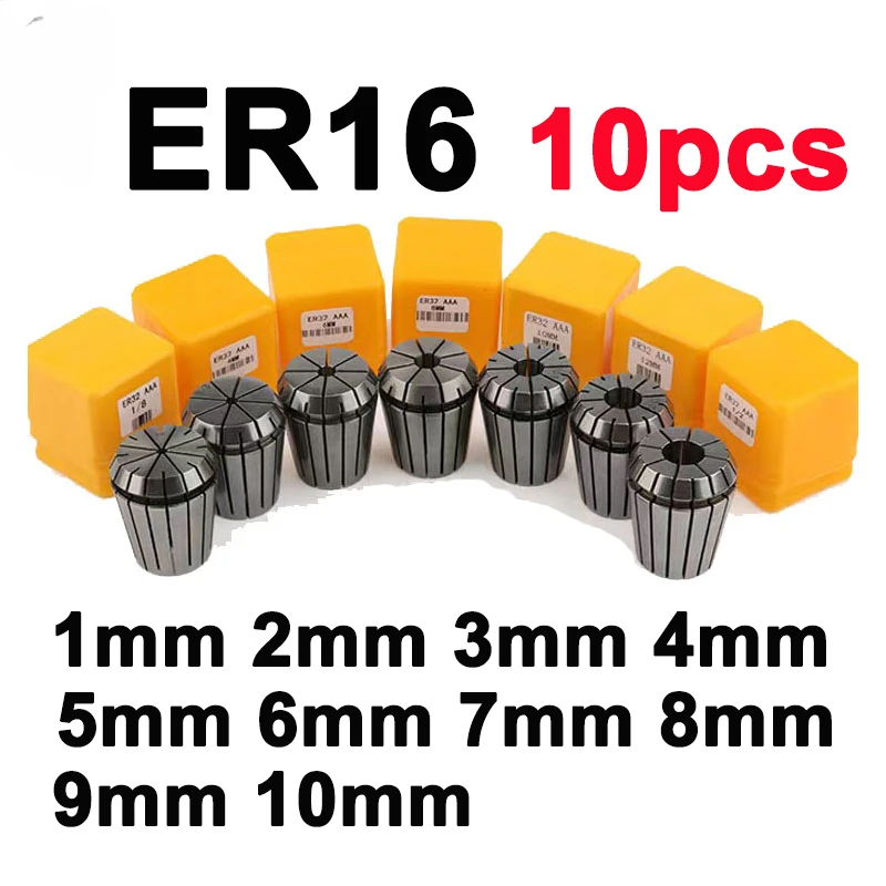 ER11 ER16 ER20 ER25 Spantang Set 1-16mm Lente Spantang Voor CNC Bewerkingscentrum Graveermachine draaibank Mill Tool ER Verzamelen