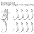 10pcs 5.25g
