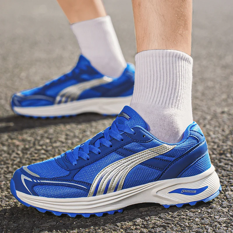 Fashion Blue Sneakers Men Running Shoes Professional Outdoor Men's Walking Shoes Breathable Wear-Resistant Gym Shoes Men Trainer