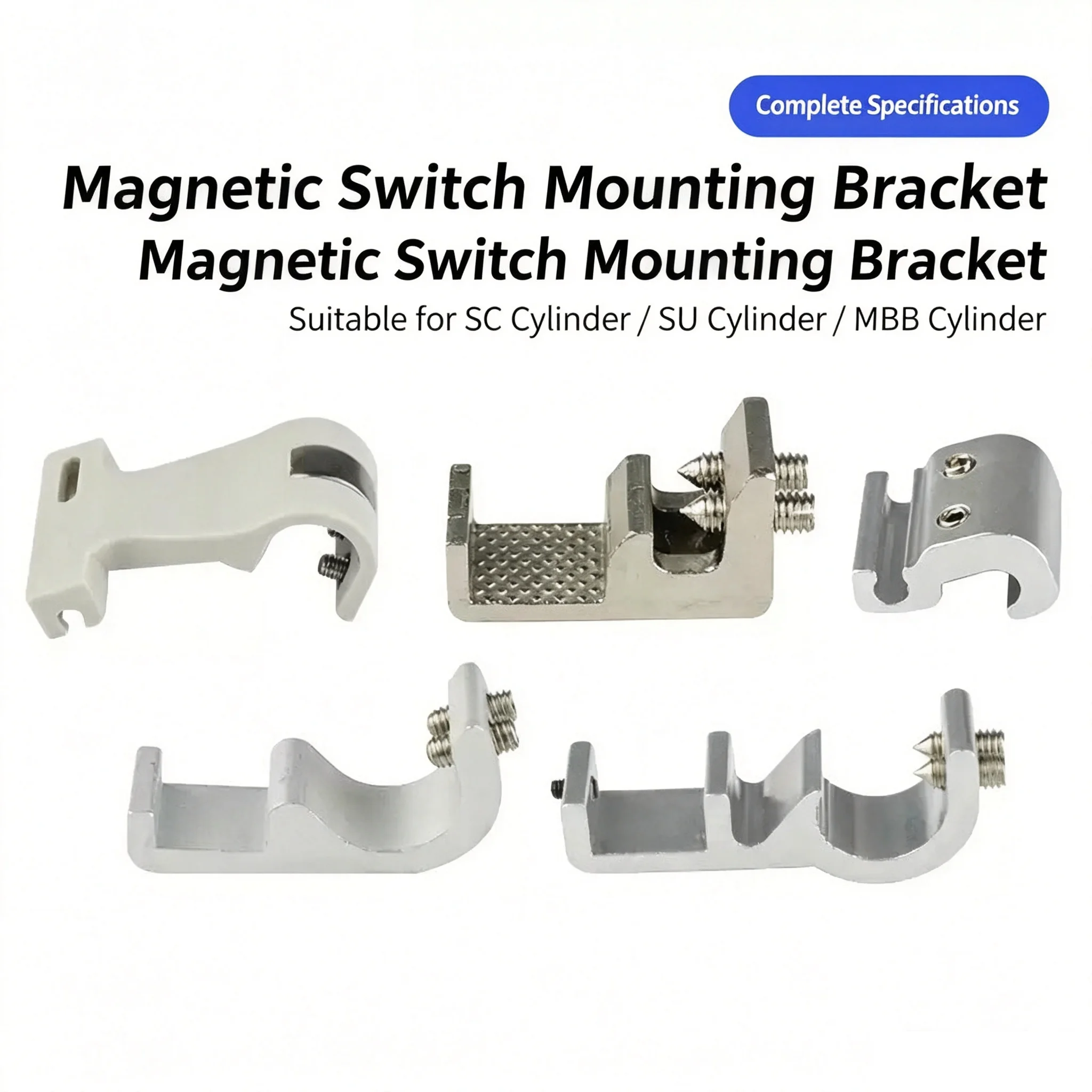 Fixed Buckle Magnetic Switch SC Cylinder CS1-F/U CMSG/DMSG Stainless Steel Sensor Installation Bracket F-SC32/50/100SH PM6/8/10
