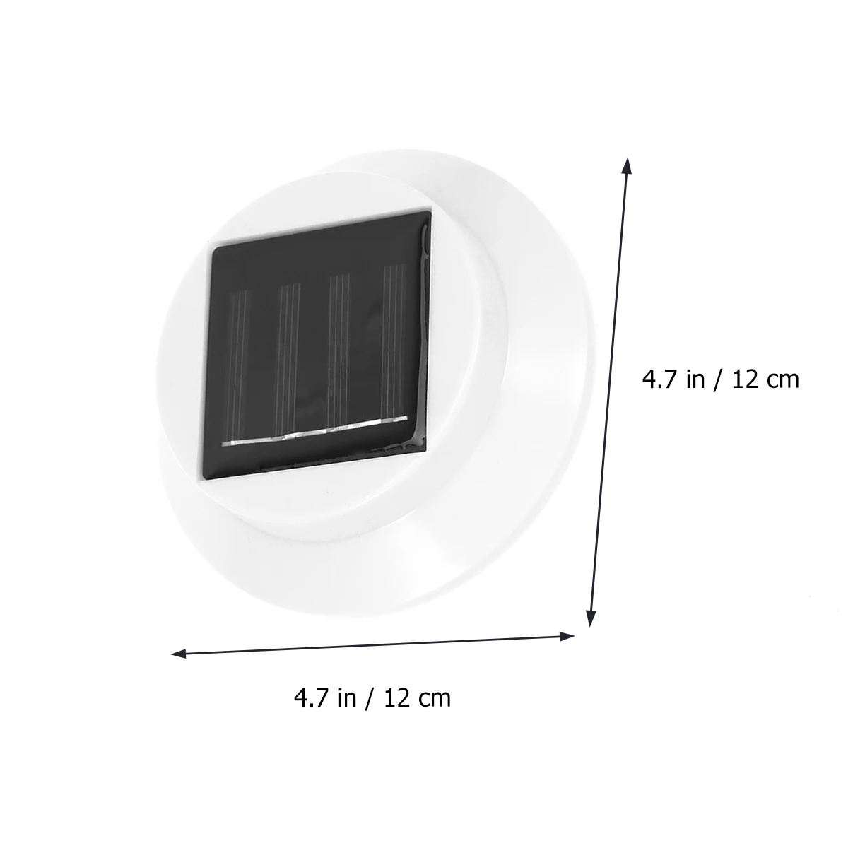 

Powered Led White Wall Lamp For Fence Gutter Garden Yard Roof Outdoor Energy Saving Easy Install No Wiring Bright Auto