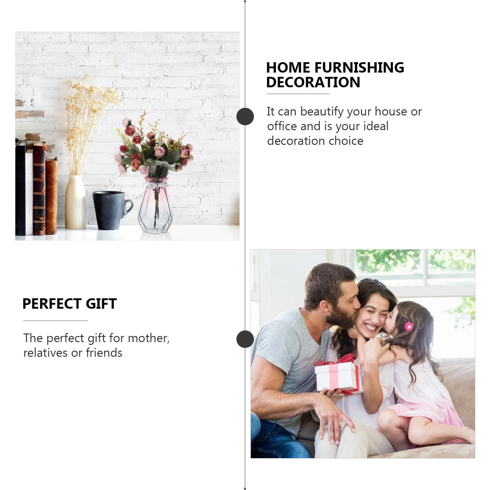 

Gradient Vase Large Hydroponic Ornament Flower Arrangement Home Decor Flower Arrangement Vase