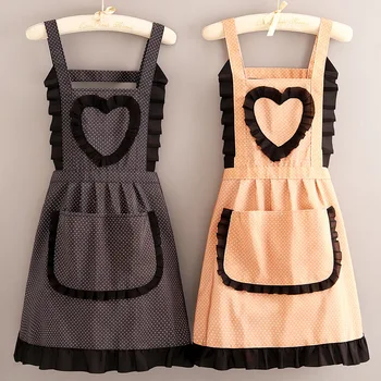 女性用の素敵なキャンバスエプロン、調理やキッチン用のウェアラブルエプロン、防汚性と通気性、ファッショナブルな作業服、素敵な、1個