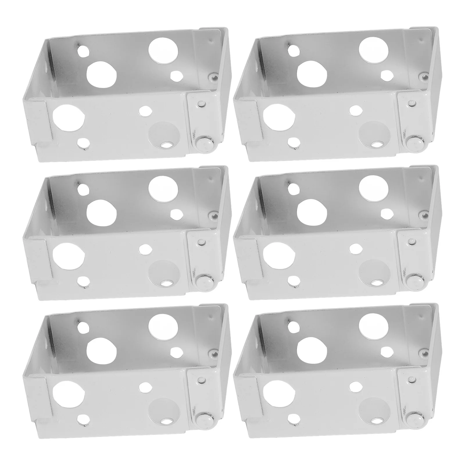 

6Pcs Blind Window Brackets Simple Design Internal External Installation White Bracket Blinds Brackets