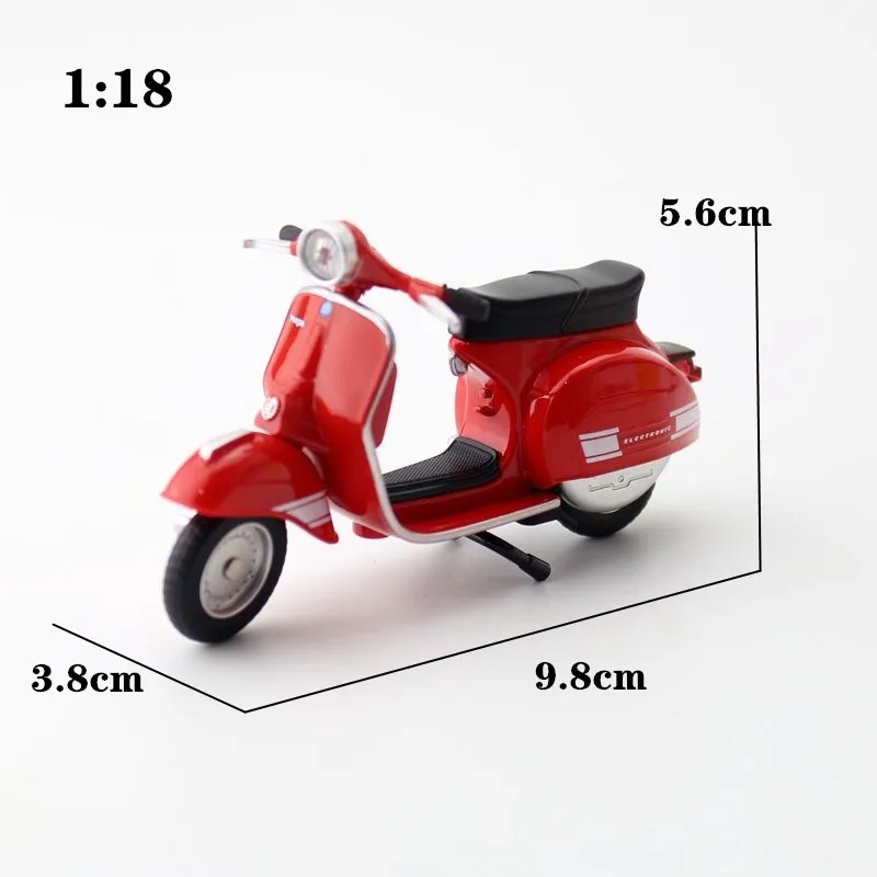 Rally Simulation Alloy Motorcycle Model, 200 Battery Cart, Scooter Tabletop Decoration, Micromodel Collection Display, 1:181976