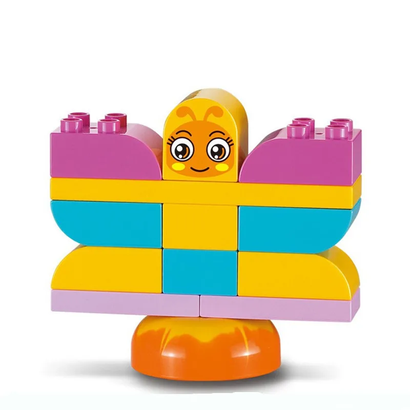 29pcs Friend Series Large Particle Building Blocks Kawaii DIY Creative Dream Ice Cream Bricks Set Toys For Girls Birthday Gift