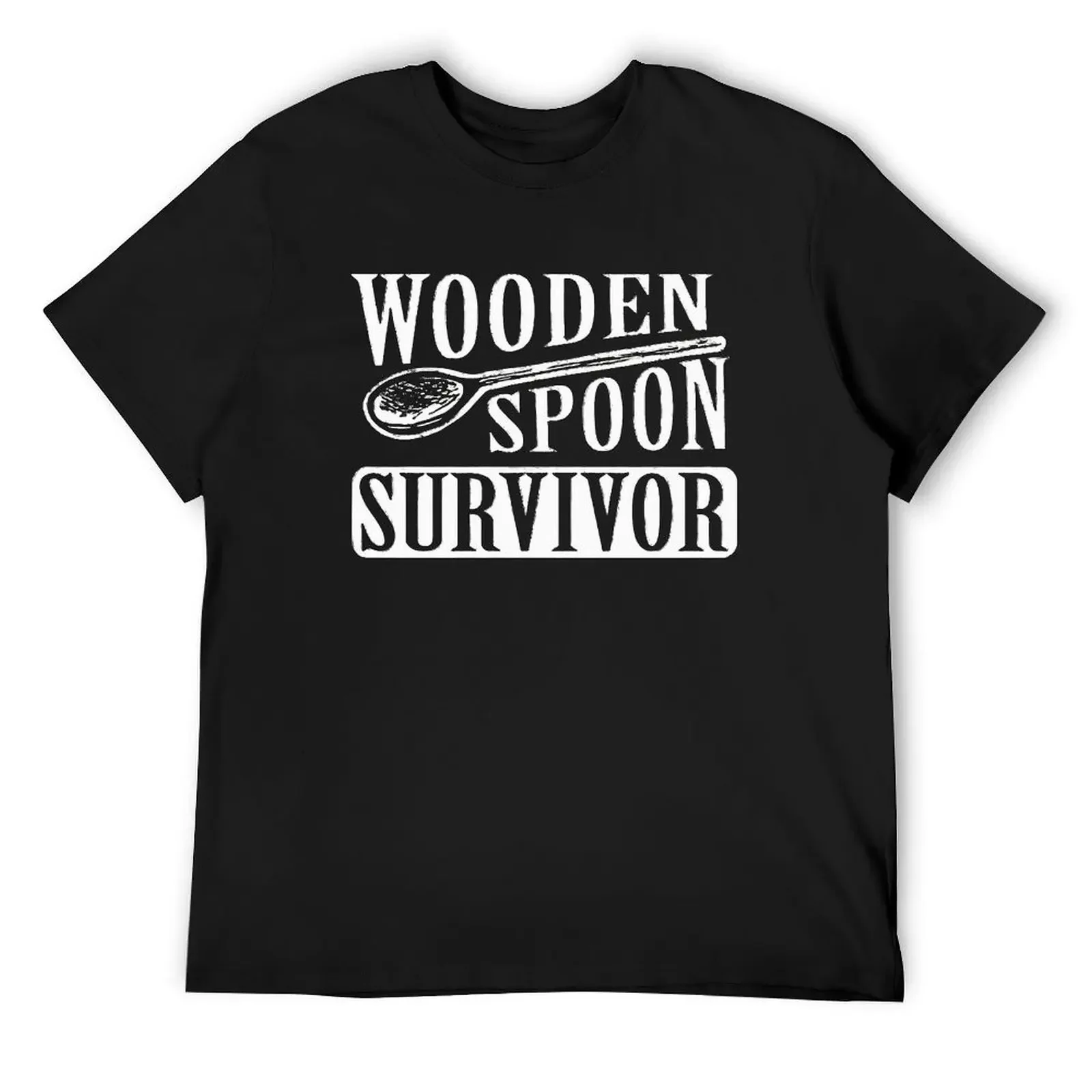 WOODEN SPOON SURVIVOR T Shirt Trending T-Shirts Male EMO Tshirt Premium Short Sleeves Custom Tops Big Size 5XL 6XL