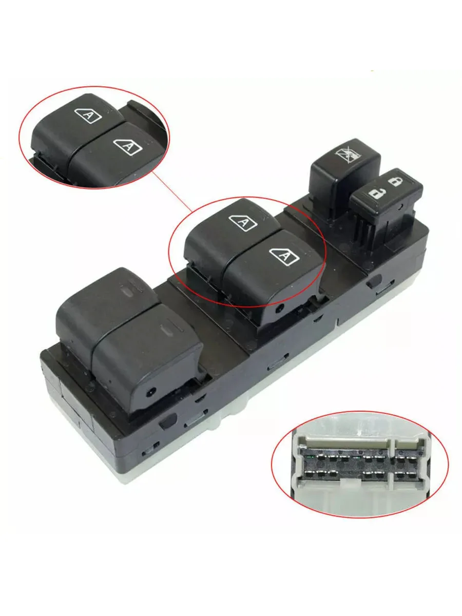 New Master Power Window Switch for 2007-2012 Nissan Altima Sedan (4 Door) 25401-ZN50B 25401-ZN50C 25401ZN50B 25401ZN50C