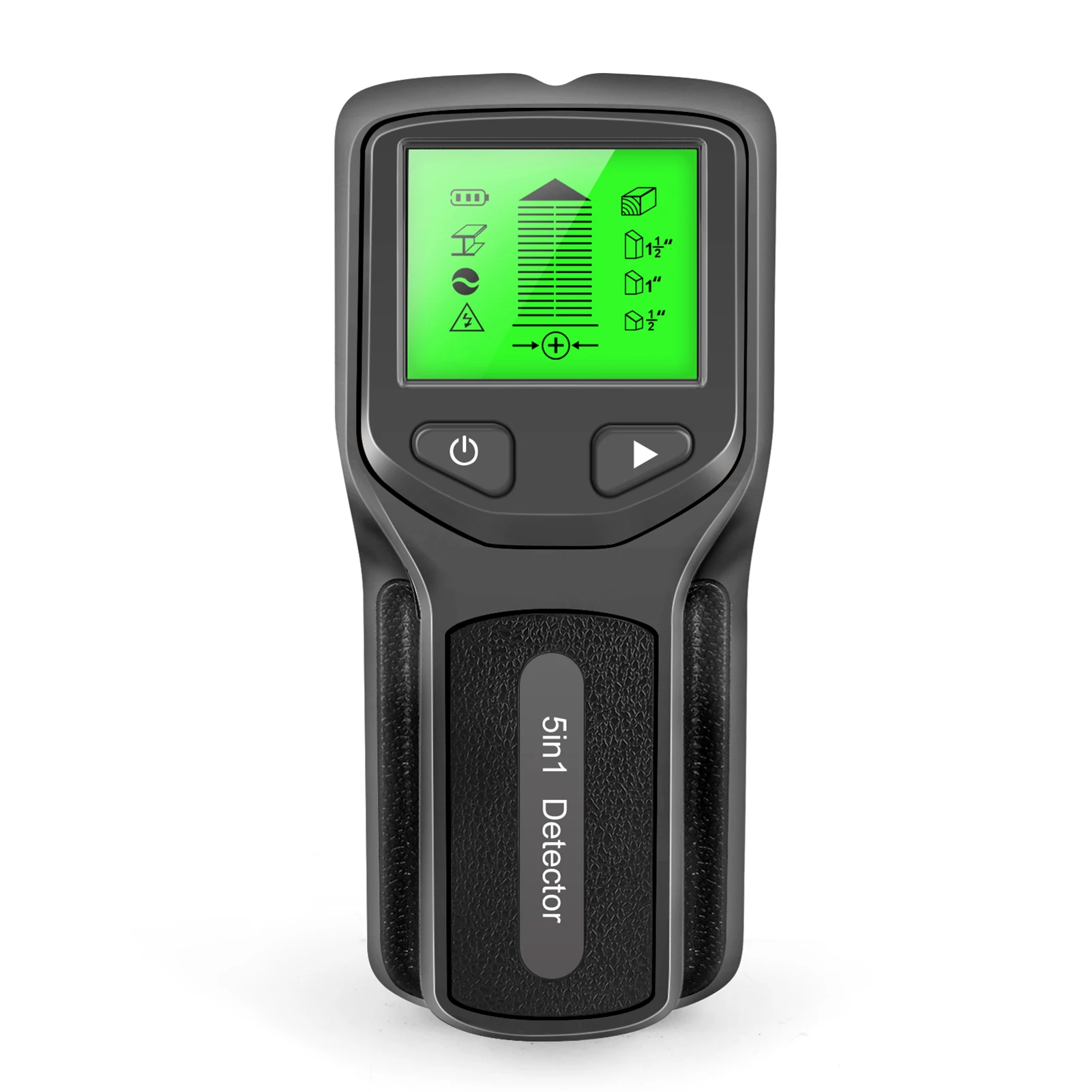 5 In 1 Wall Stud Finder Metal Detector Technical Wires Depth Tracker Wood AC Wire Cable with HD LCD Display Electric Wall Scanne