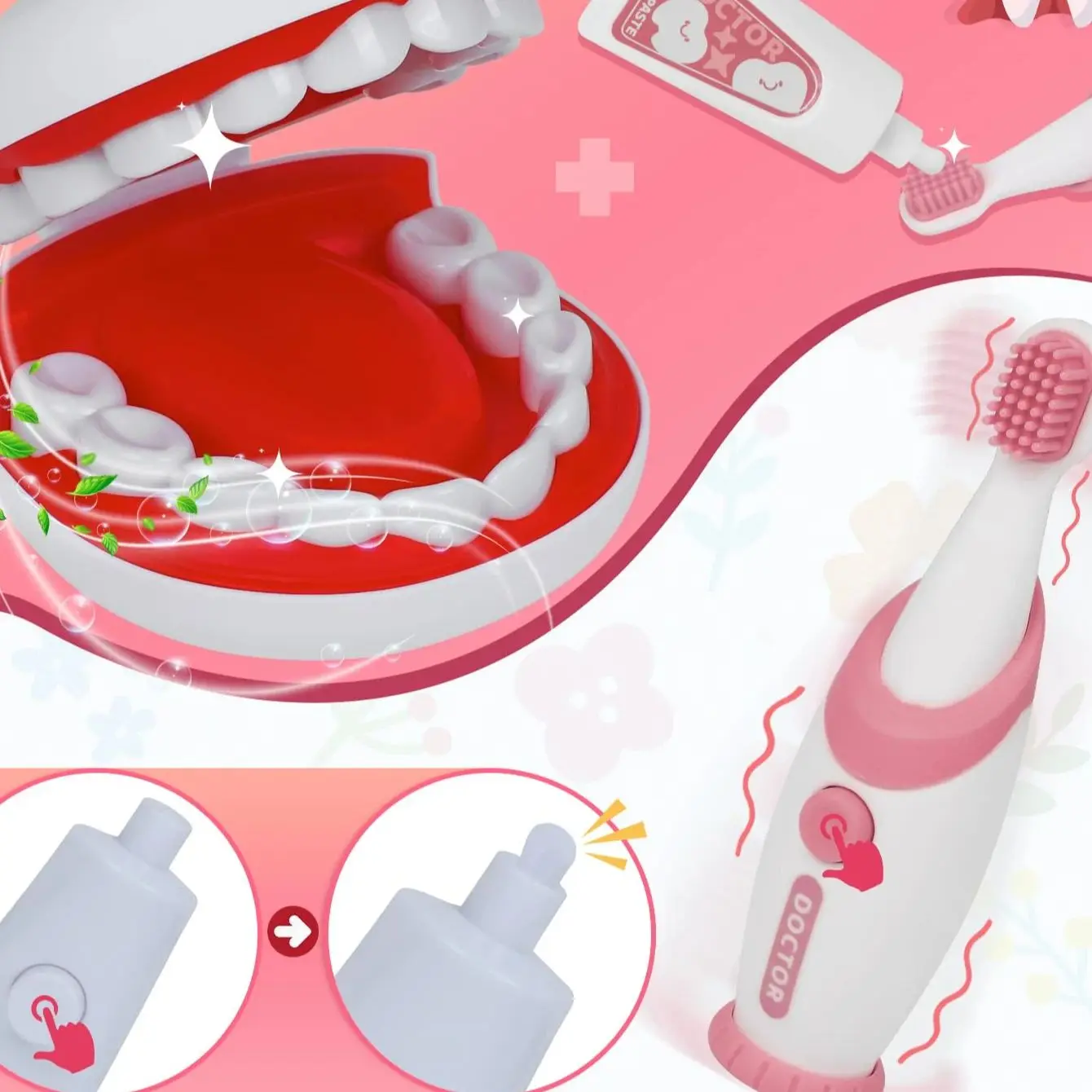 Kids Doctor Set Dentist Nurse Pretend Play Toys Simulated Stethoscope Medical Tool Kit Medical Role Play Accessories Fun Gifts ﻿