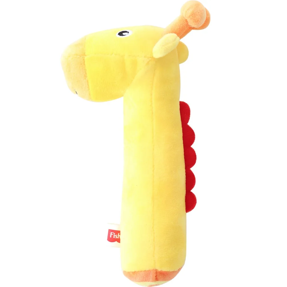 Plush Hand-cranked Bell Toys Cartoon Animal Soft Hand-cranked Stick Cute Creative Soothing Plush Animal Toy