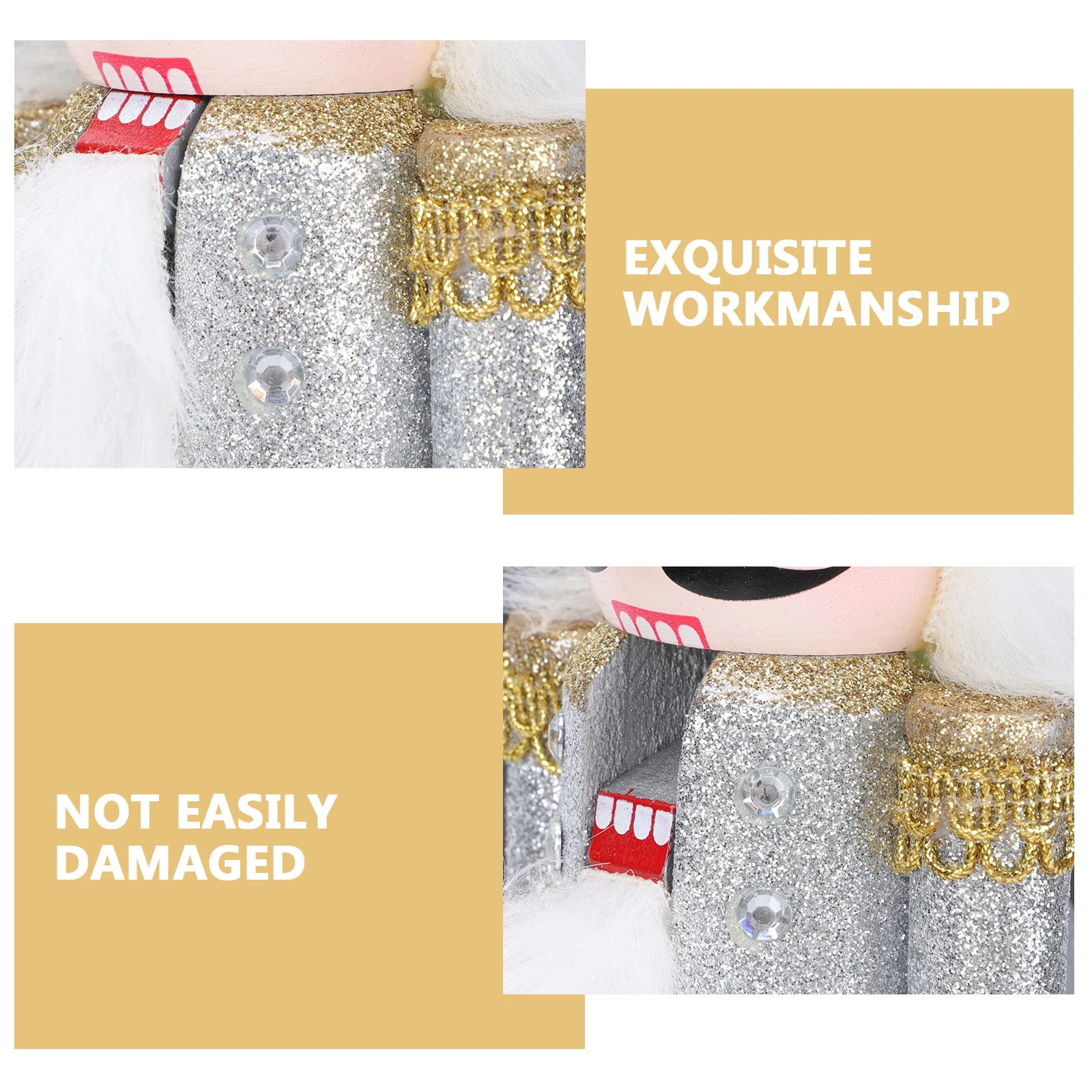 

1pc Wooden Nutcracker Soldier Puppet Walnut Craft Desktop Decor Holiday Ornament Home Decorative Figure Wood Puppets