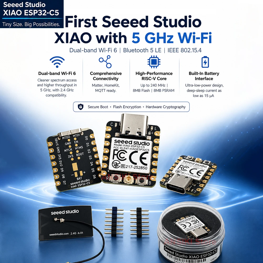 Smart Home Mqtt - seeed studio XIAO ESP32-C5 Eerste 2.4G/5GHz