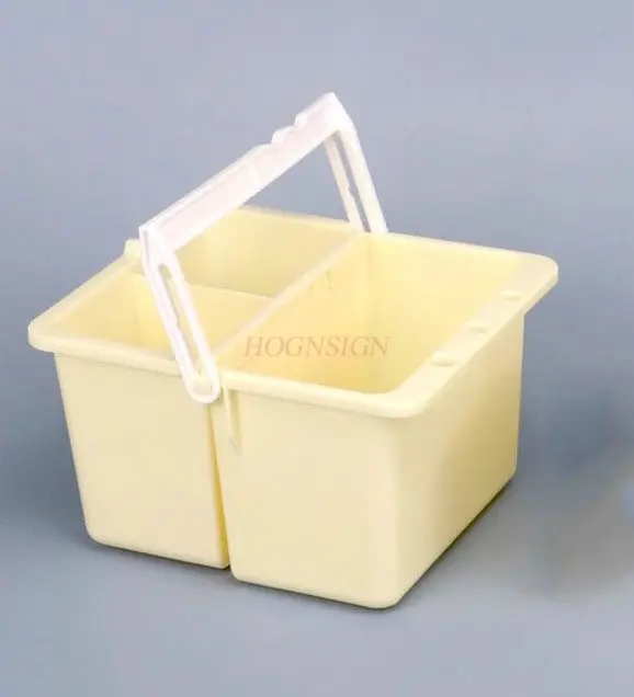 1pcs Three in one pen washing bucket, portable and detachable art bucket, water powder handheld brush holder