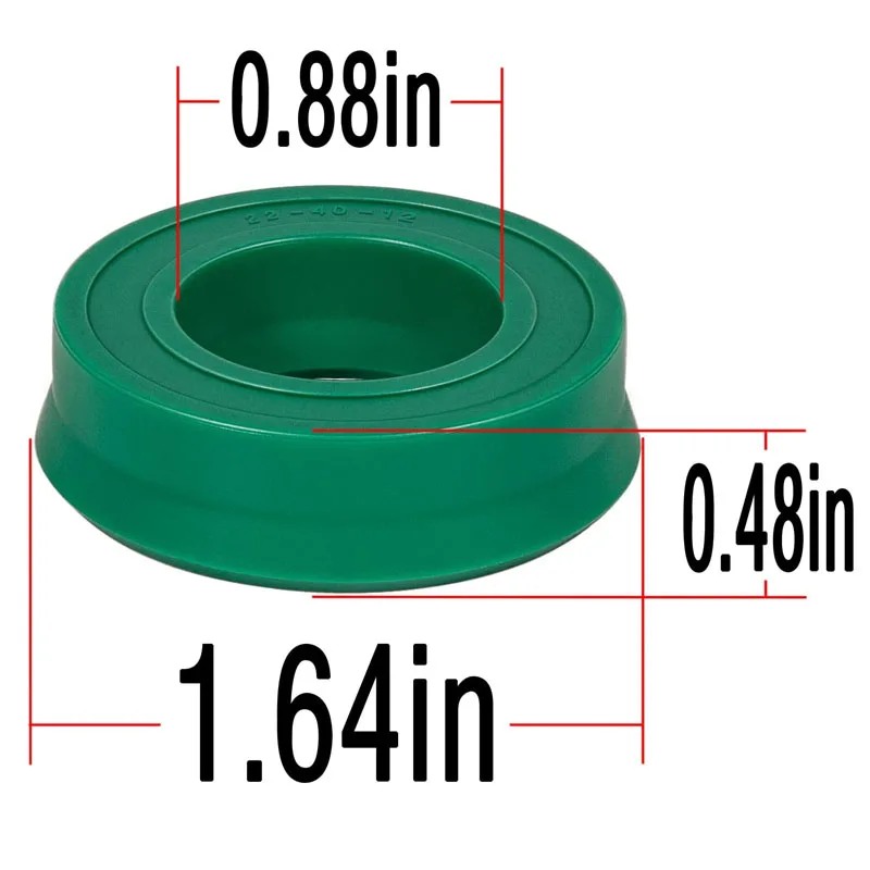 Hydraulic Piston U-Cup Seal for Floor Jack 328 Series Models, Dimension ID 0.88”,OD 1.64”,Thickness 0.48“,Just U-Cup Seal Only