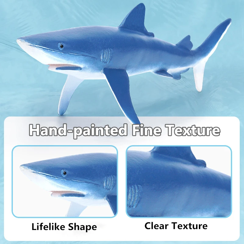 Simulation Marine Sea Life Killer Whale Figurine Shark Toy Action Figures Ocean Animal Model Dolphin Hammerhead Educational Toys