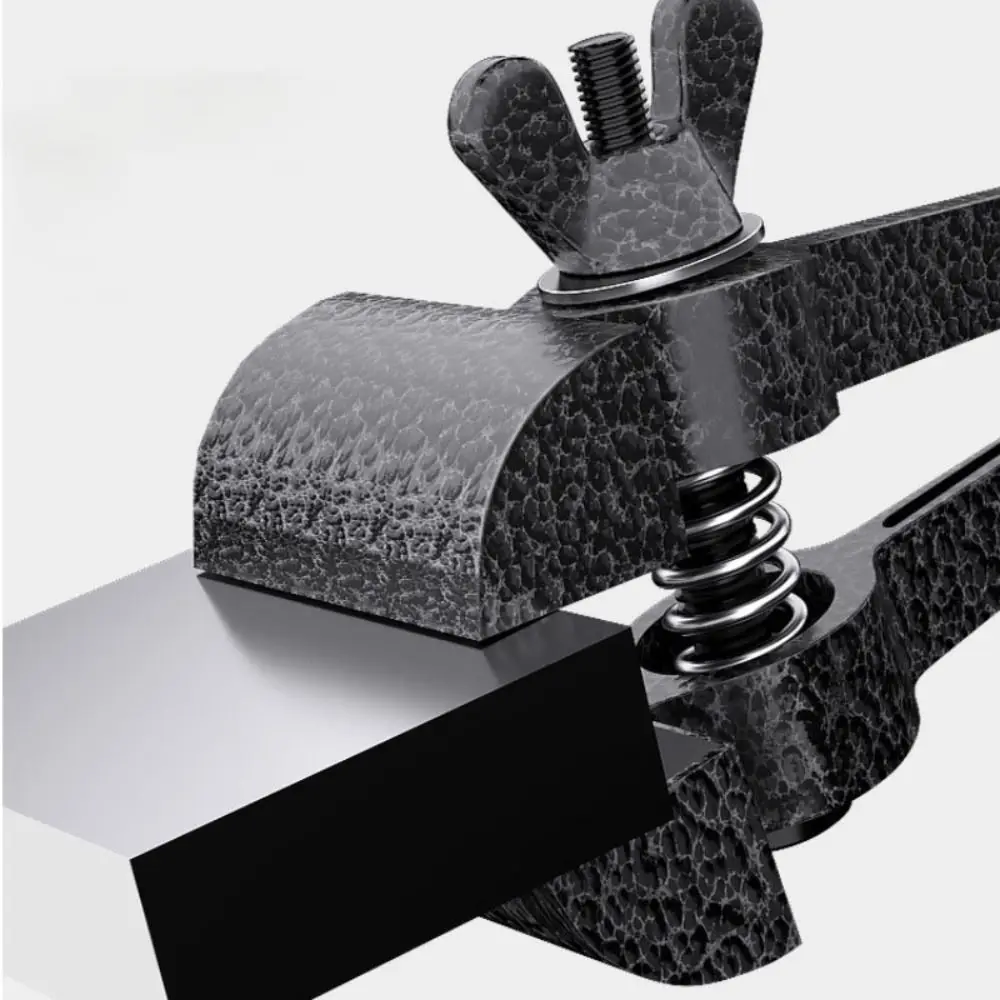 

Multifunctional Mini Hand Vise Adjustable Cross Anti-slip Grooves Flat Mouth Pliers Cast Steel Stable Clamping Fixed Tool DIY