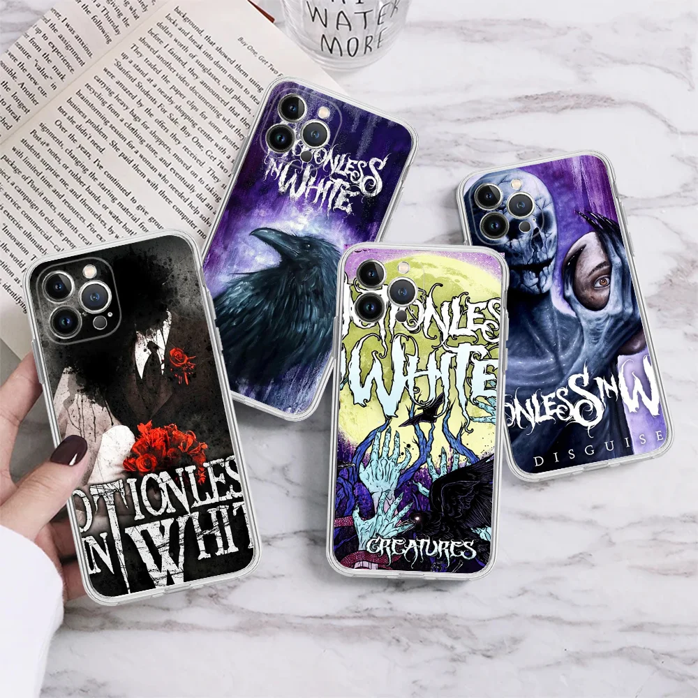 

Motionless In White Phone Case Silicone Soft For Iphone 15 14 13 12 11 Pro Mini XS MAX 8 7 6 Plus X XS XR Cover