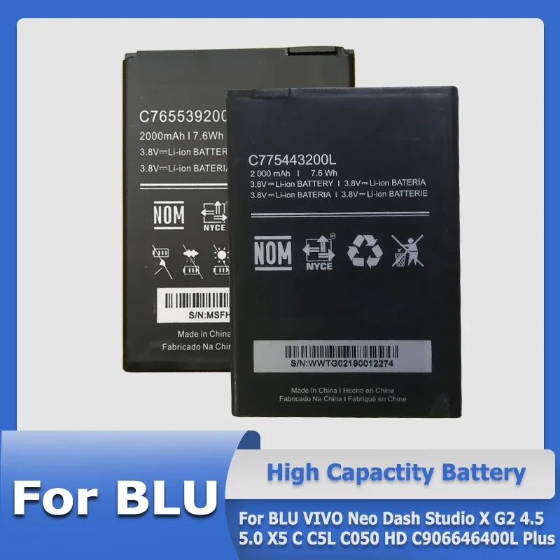 Аккумулятор XDOU C775004180L C975339250P C775443200L для BLU VIVO Neo Dash Studio X G2 4,5 5,0 X5 C C5L C050 HD C906646400L Plus