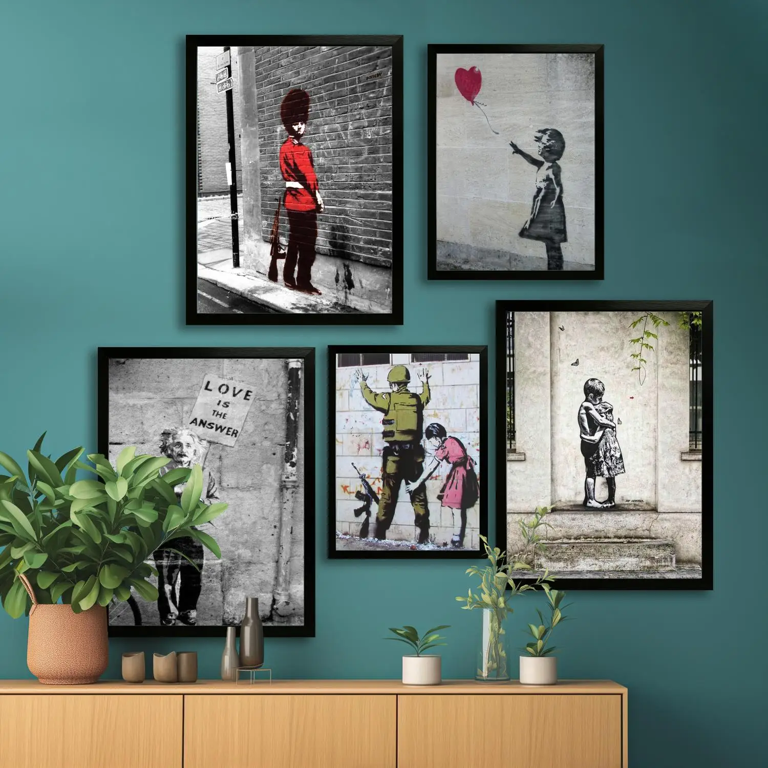 banksy Canvas Art Poster and Wall Art, Picture Print, Modern Family, Bedroom Decor, Posters,Decorative painting