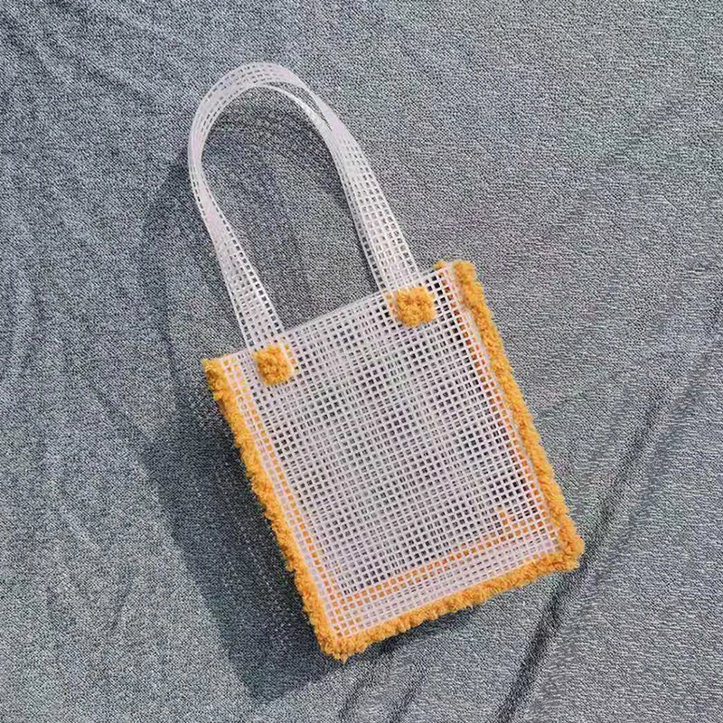 Plastic Mesh Cloth Grid Plate For Bags Making DIY Handcraft Bags Weaving Material Latch Hook Plastic Grid Hook Crafts Accessorie