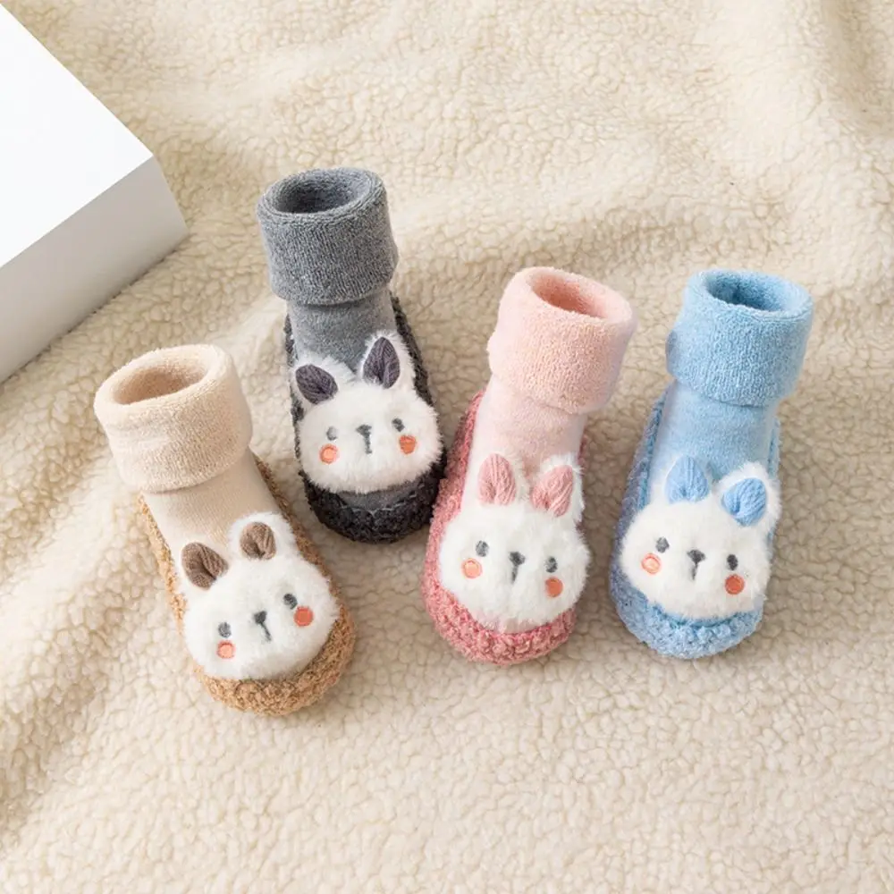 

Cartoon Design Baby Walker Shoes Soft Non-Slip Baby Socks Shoes Wear-resistant Breathable Child Floor Sneaker Walking Practice