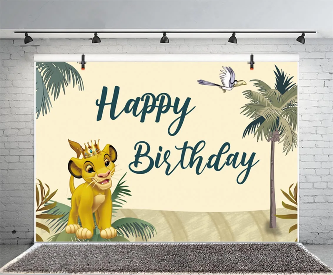 Disney The Lion King Party Backdrop Birthday Party Baby Shower Photo Background Photographic Studio Props Decor Banner NO DIY