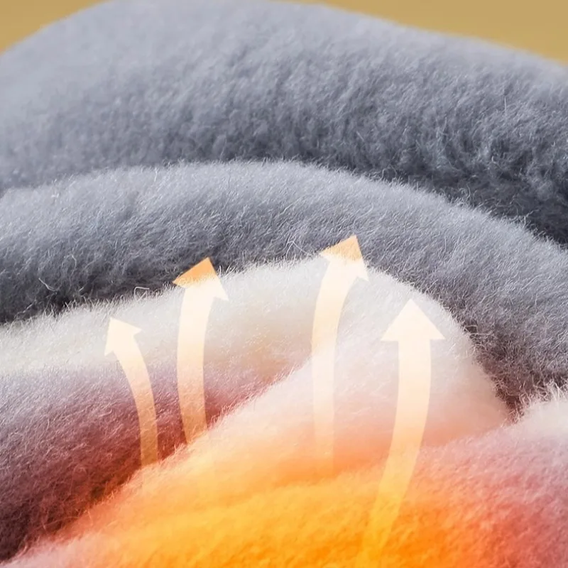 Ultra-Warme Schneestiefel-Einlegesohlen Winter Verdickte Plüsch-Thermoeinlagen Selbsterhitzende Beheizte Einlagen für Männer und Frauen bei kaltem Wetter – Detail 3