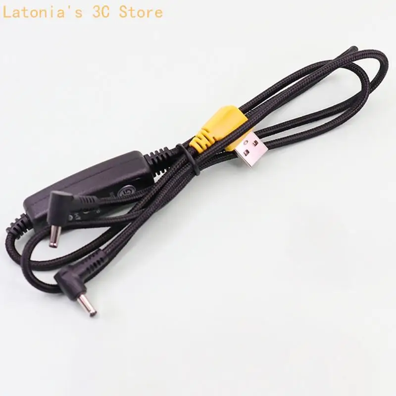 Double Fan Splitter Power Cable with USB Input and High Middle Low Setting X3UB