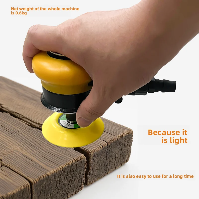 Pneumatic Polishing Machine Straight Core 3inch Polishing Machine Sandpaper Machine Round Grinder Pneumatic Tool Collection Artifact Concentric