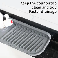 Kitchen Silicone Faucet Mat Faucet Water Catcher Mat Sink Splash Pad Countertop Protector Bathroom - Image 3