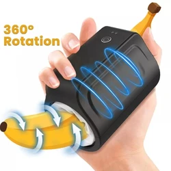 Masturbator for Men Automatic Rotation Vibration Male Blowjob Sex Machine Masturbation Cup Sex Toys for Men Adult Toys for Men