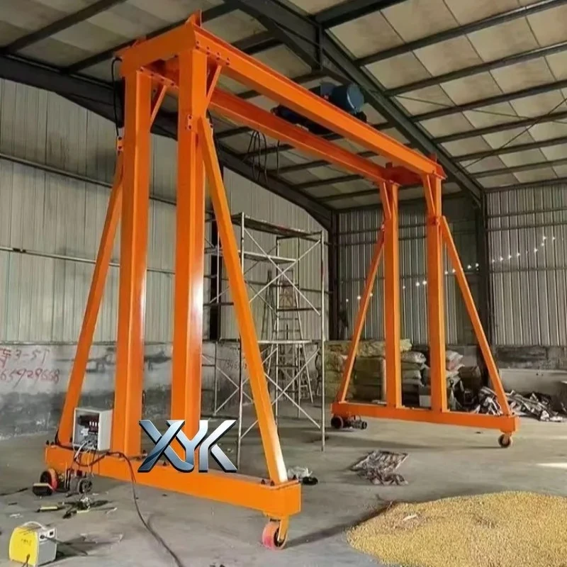 FOB Price Portable Movable Mini Gantry Hoist Frame Quick Disassembly Light Duty Lifting Equipment Custom For Scrap Material Yard