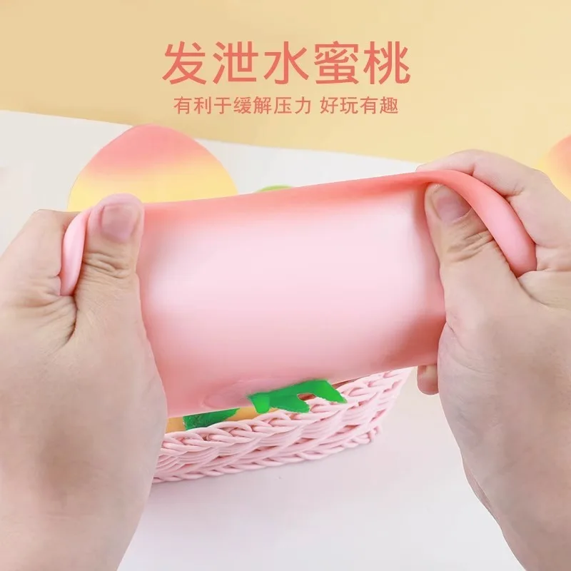 Jouet spongieux doux aux fruits de fraises – Soulagement du stress à montée lente pour enfants et adultes, jouet sensoriel anti-anxiété à presser