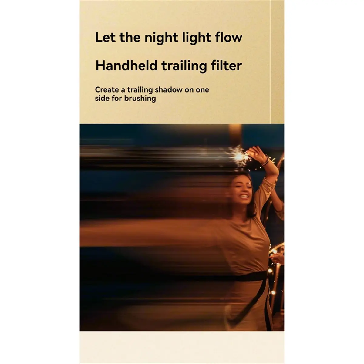 Handheld Ghosting Camera Filter 100MM Single-Sided Stretch Effect Lens for Visual Effects and Portrait Photography 100MM