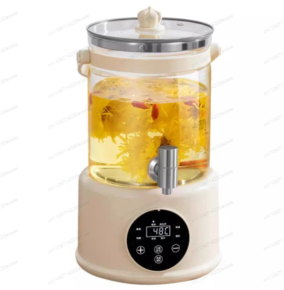 

4L Multi-Function Health Kettle Household Water Boiler Fruit Tea Flower Tea Keep Warm High Borosilicate Glass With Strainer 220V