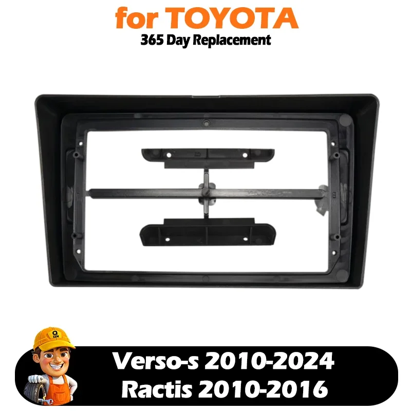 Car Radio Fascia for Toyota Verso-s 2010-2024/Toyota Ractis 2010-2016 Frame Plate Adapter Mounting Dash Installation Bezel Trim