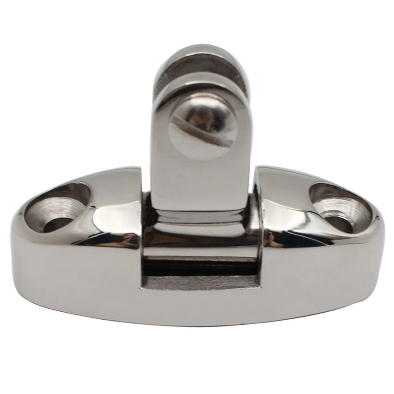 Stainless Steel 316 Boat Top Mount Swivel Deck Hinge With Rubber Pad Quick Release Pin Marine Accessories