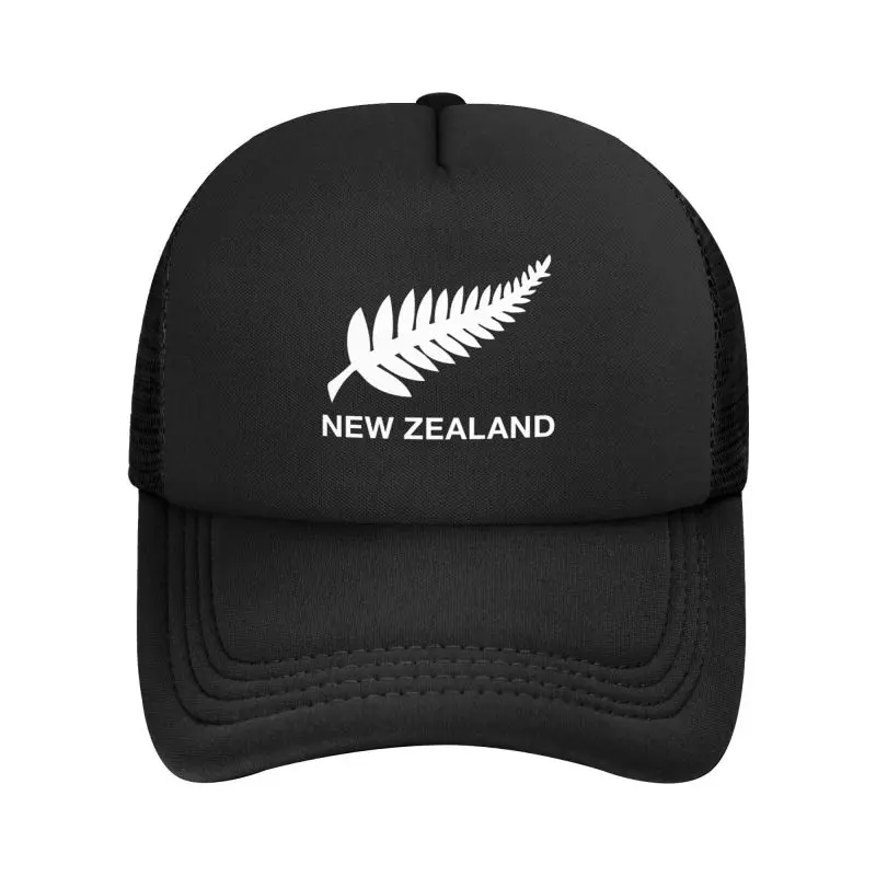 Gorra de béisbol de malla con estampado All Blacks de Nueva Zelanda para hombre y mujer, gorras de verano para el sol, sombrero de hip hop urbano, gorras de camionero para uso diario al aire libre
