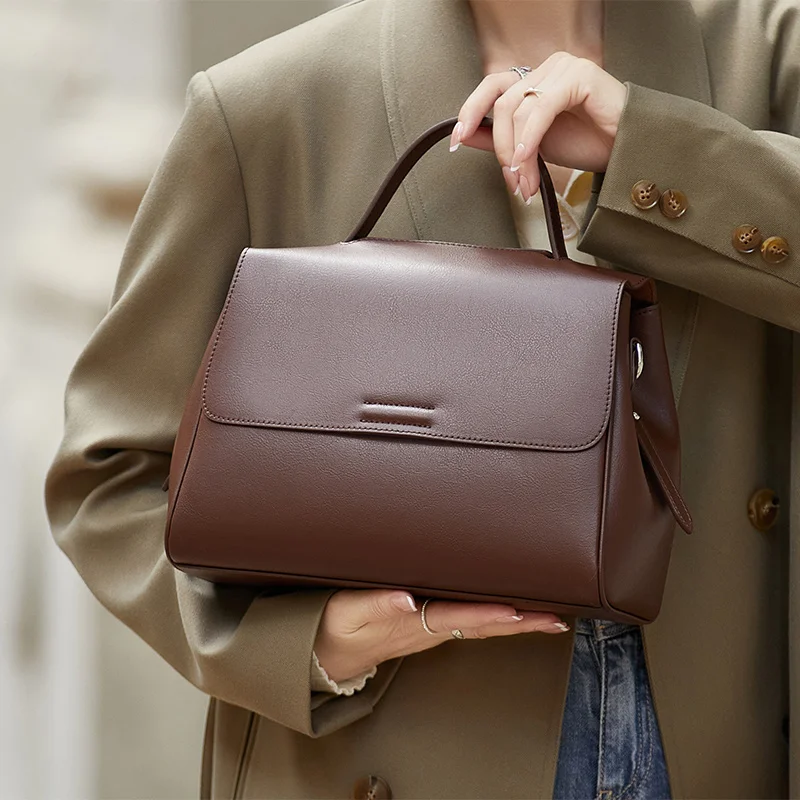 

Hottest Top Handcraft New Real Leather Bag COW SKIN Colors Genuine Leather Handbag Shoulder Bags Women Fashion Purses#SC1707
