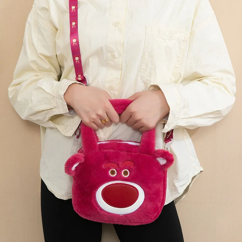 Disney Stitch Lotso Stellalou Linabell New Student Cartoon Cute Fashion Exquisite Versatile Portable Crossbody Hand Shoulder Bag