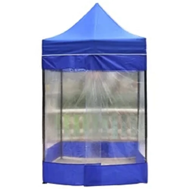 Transparent tent stall for winter warmth flat top household folding outdoor rainproof windproof windproof