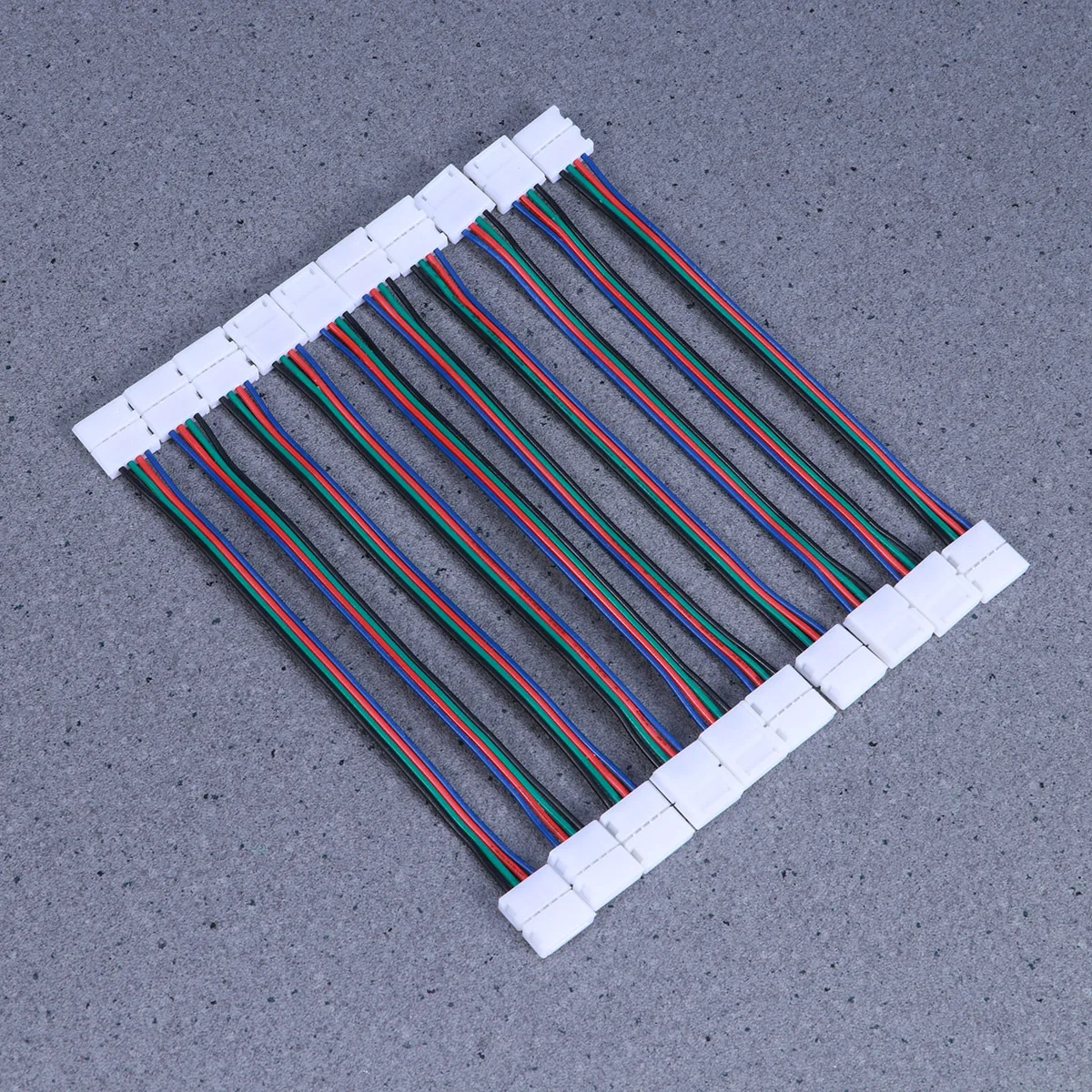 

5Pcs 10mm 4 Pin LED Strip Connector Cable Solderless Jumper for 5050 Rgb Light Strips Waterproof Nonwaterproof