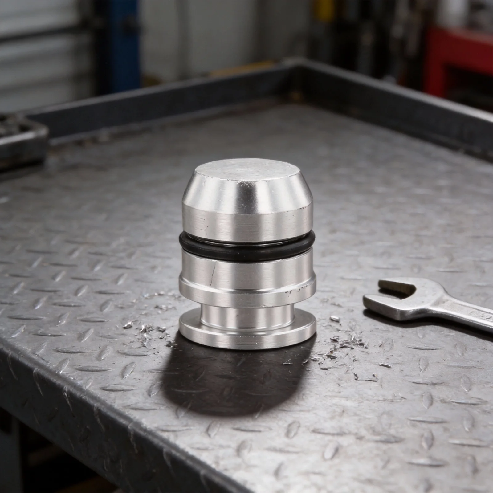 CNC Machined Aluminum Speedometer Block Off Plate Tool For TH350 Turbo 350 Automatic Transmission Port Silver Car Part