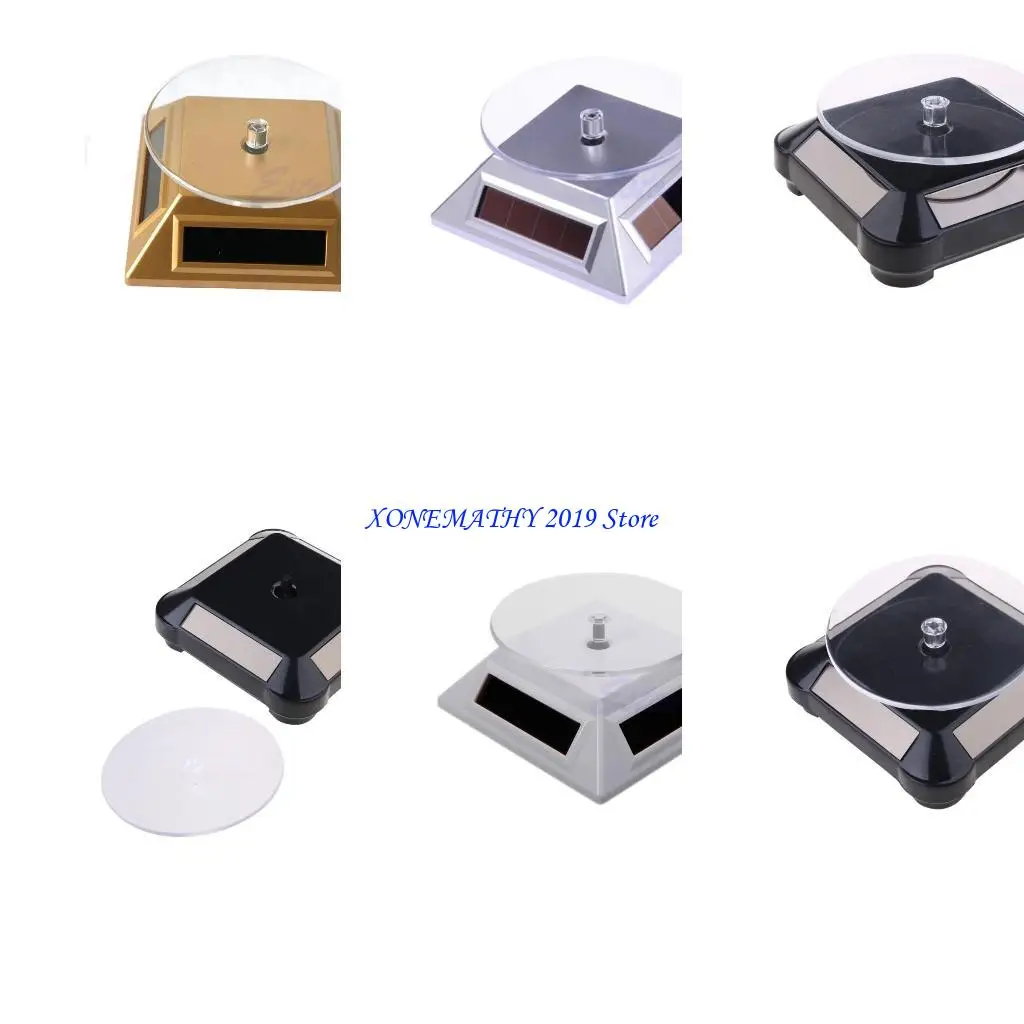

F42F Solar Display Turntable 360 ​​° Вращающаяся подставка для ювелирных часов.